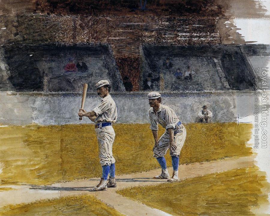 Thomas Eakins : Baseball Players Practicing II